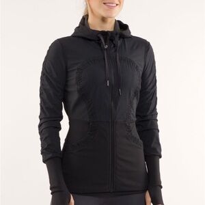 Lululemon Dance Studio Jacket - Reversible - Black / Grey - Size 6